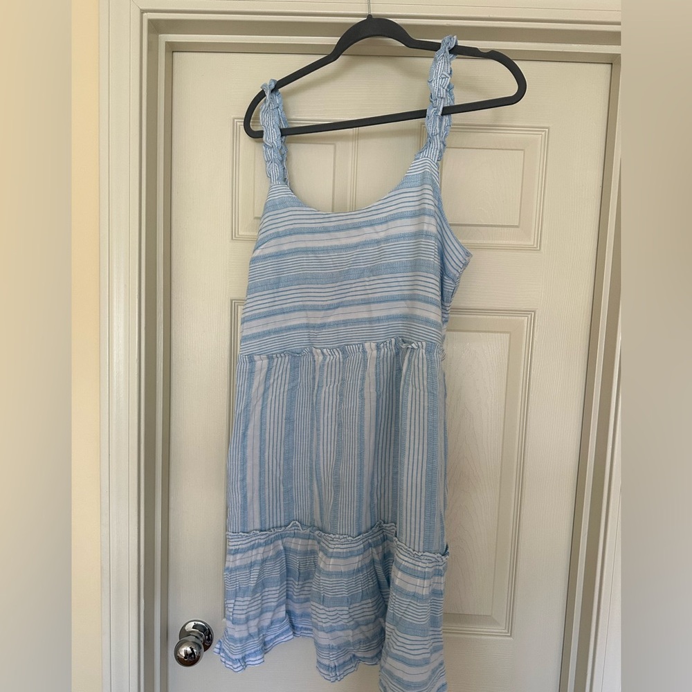 Blue Striped Dress